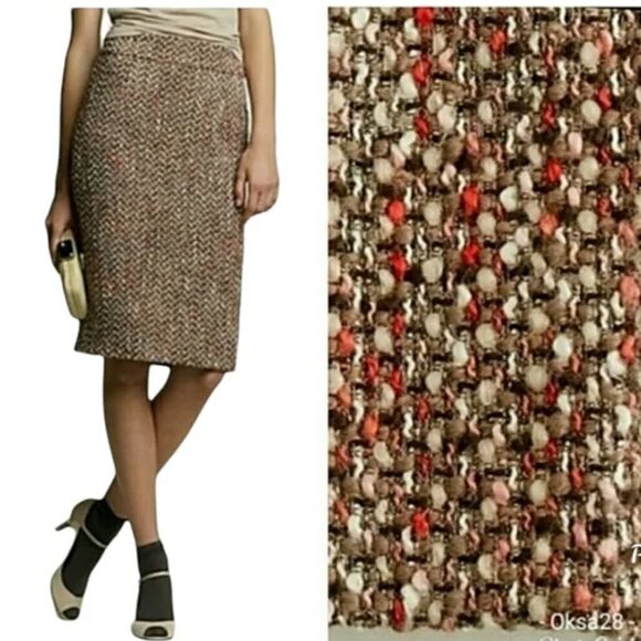 J.Crew blushed tweed pencil skirt sz.4 - Picture 1 of 7